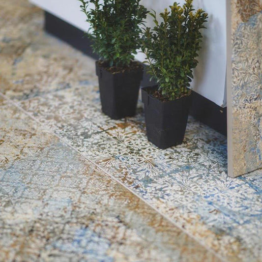 Inside Out Collection: Blu Carpeta Slab Porcelain Tile 50x100x2cm-Delforno