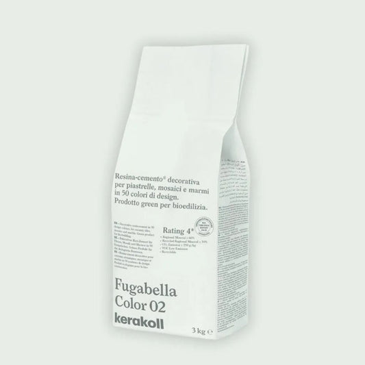 Fugabella Color Grout 02 Warm White 3Kg-Delforno