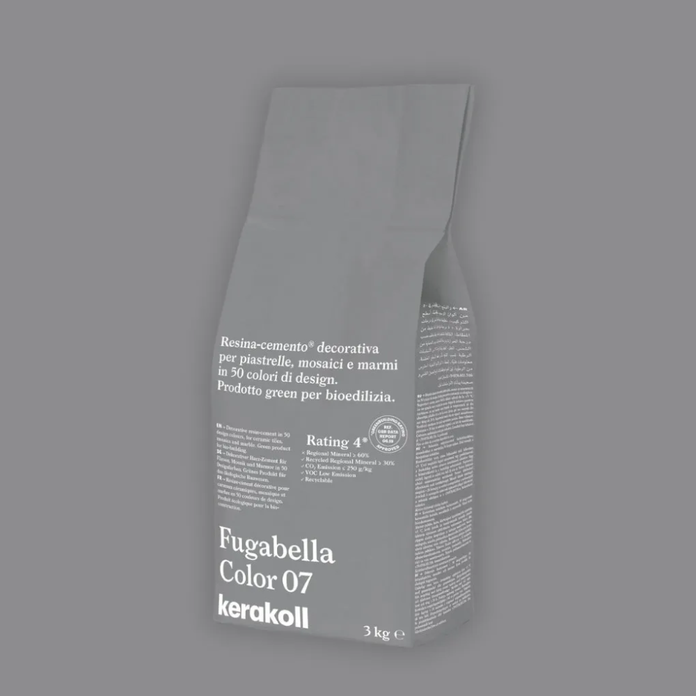 Fugabella Color Grout 07 Grey 3Kg-Delforno