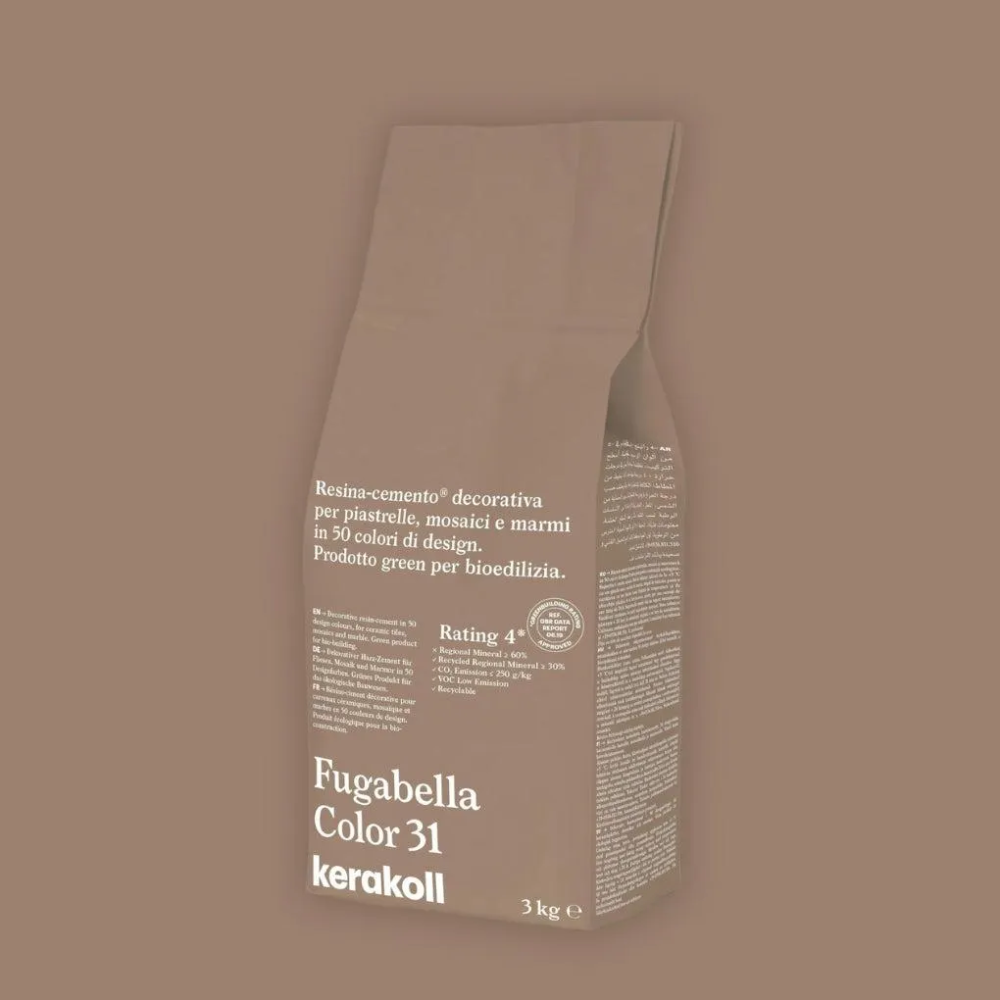 Fugabella Color Grout 31 Pale Umber 3Kg-Delforno