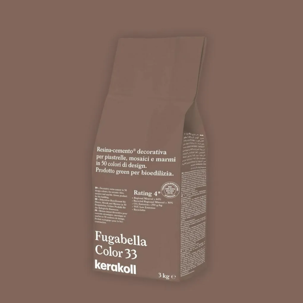 Fugabella Color Grout 33 Hot Chocolate 3Kg-Delforno