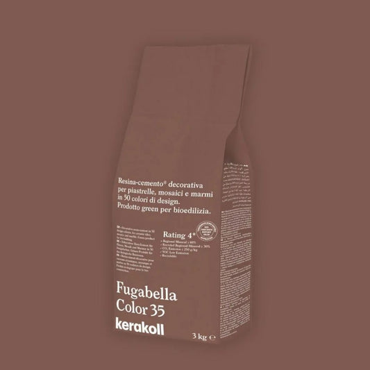 Fugabella Color Grout 35 Terracotta 3Kg-Delforno