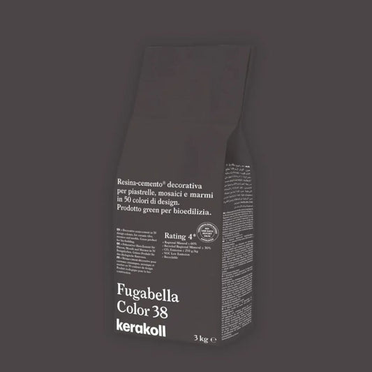 Fugabella Color Grout 38 Fig Black 3Kg-Delforno