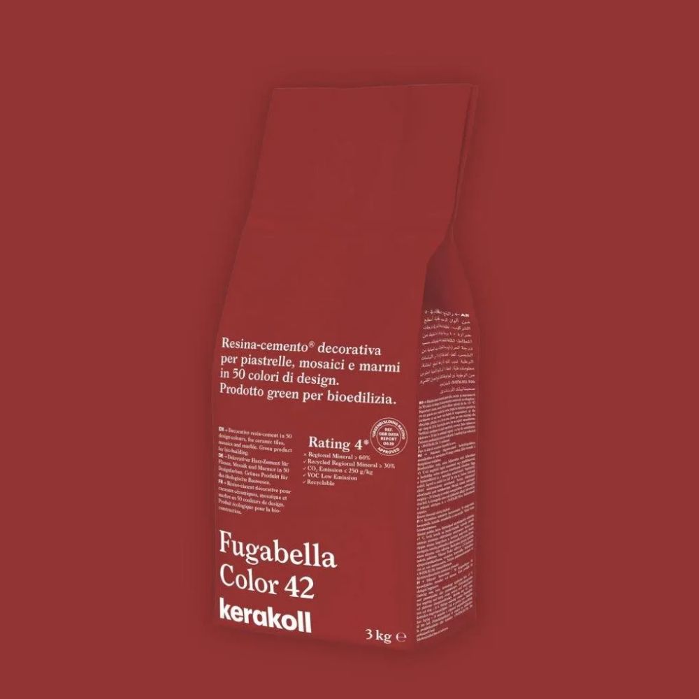 Fugabella Color Grout 42 Venetian Red 3Kg-Delforno