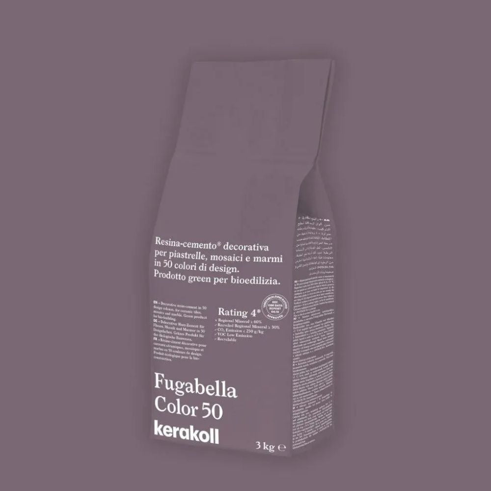 Fugabella Color Grout 50 Eggplant 3Kg-Delforno