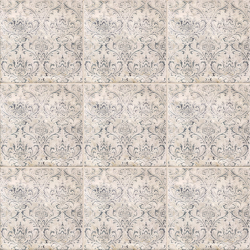 Décor Daman Azul Ceramic Tile 20 x 20cm-Delforno