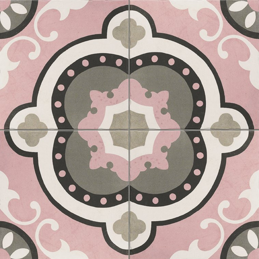 Barcelona Rose Porcelain Tile 20 x 20cm-Delforno