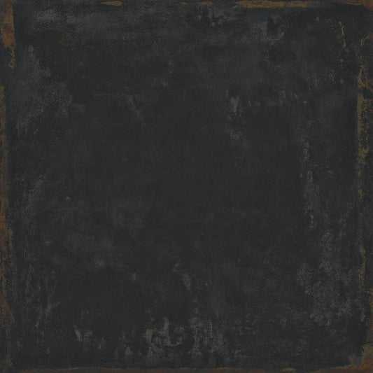 Large Format Steel Nero Porcelain Tile 100 x 100cm-Delforno