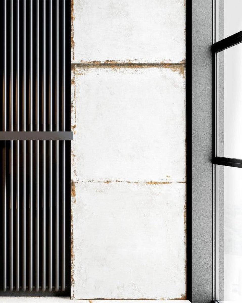 Large Format Steel White Porcelain Tile 100 x 100cm-Delforno Tiles & Timber-Delforno