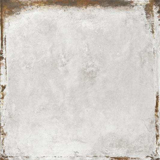 Large Format Steel White Porcelain Tile 100 x 100cm-Delforno