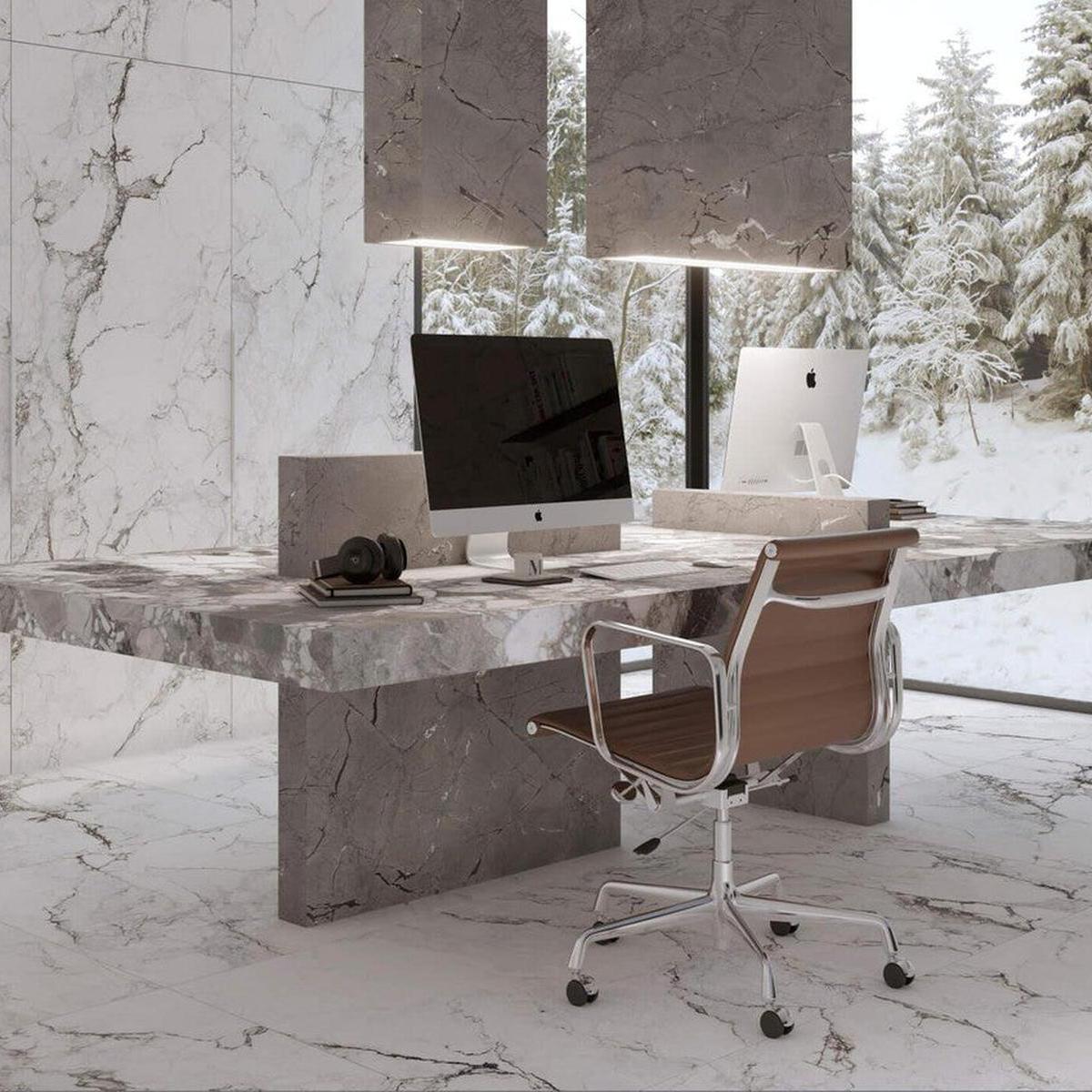Limbus Thunder Rectified Porcelain Tile 100 x 100cm-Delforno