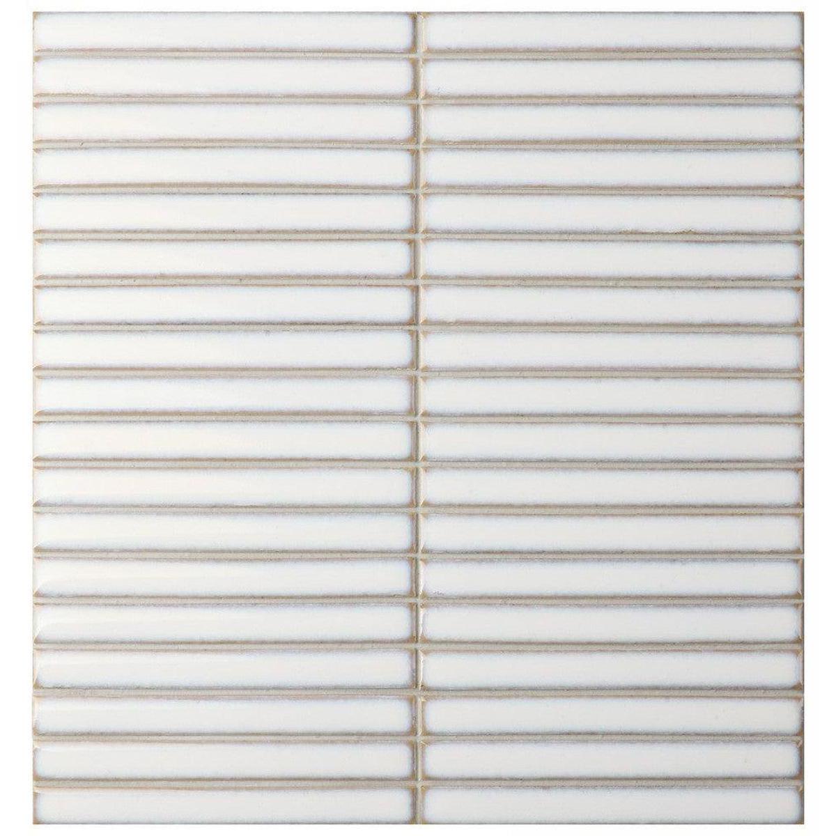 Mosaic Collection: Kit Kat Vintage White Gloss Porcelain Tile 30 x 30cm-Delforno Tiles & Timber-Delforno