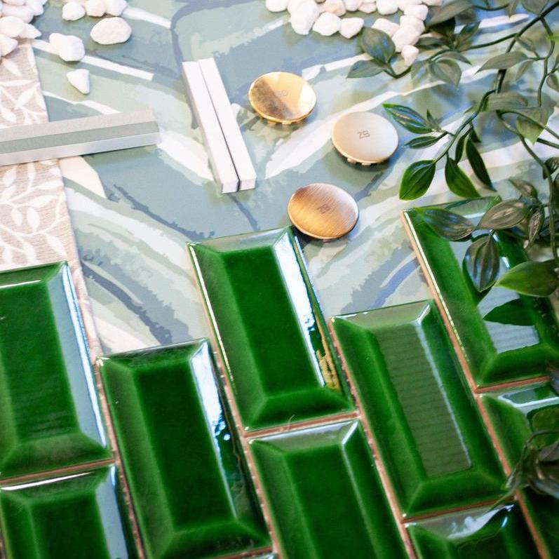 Mosaic Collection Micro Metro Vic Green-Delforno Tiles & Timber-Delforno