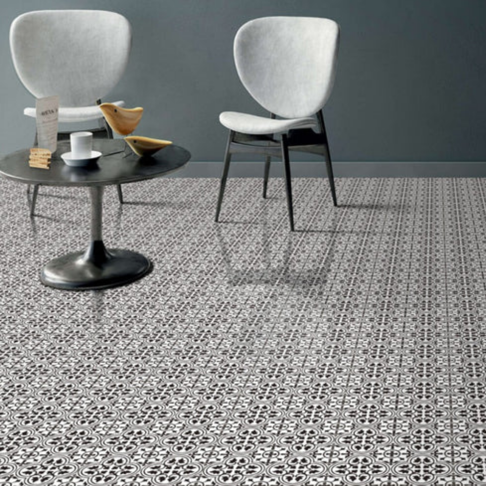 Hampton Black Porcelain Tile 45 x 45cm-Delforno