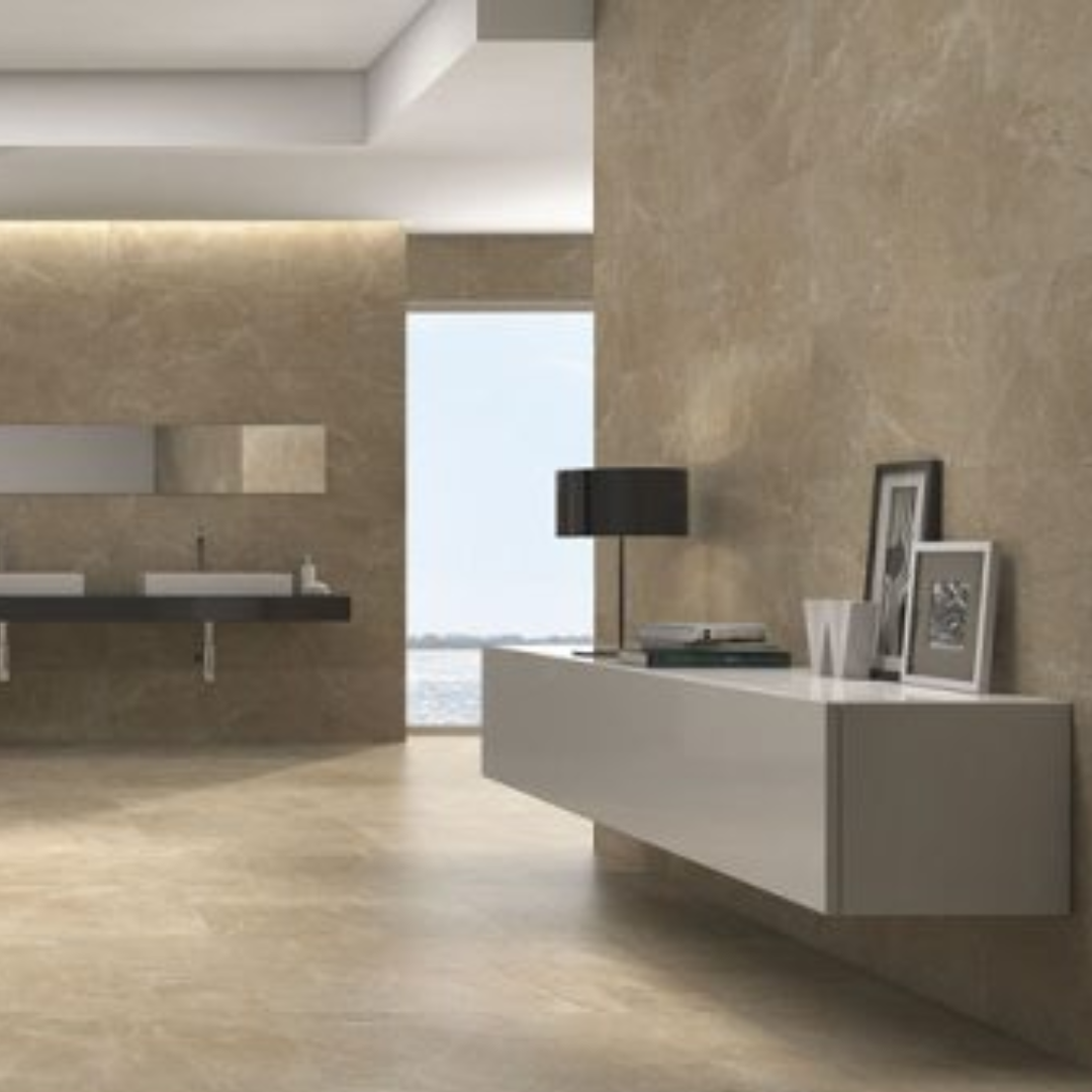 Imperium Marfil Gloss Porcelain Tile 37 x 75cm