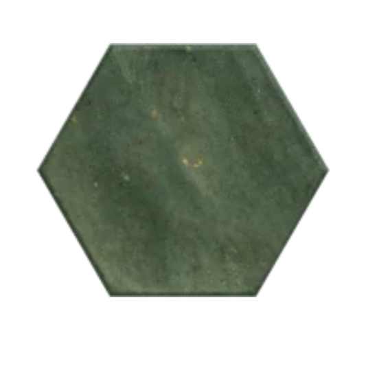 Hope Olive Matt Hexagon Porcelain Tile 15 x 17.3cm-Delforno