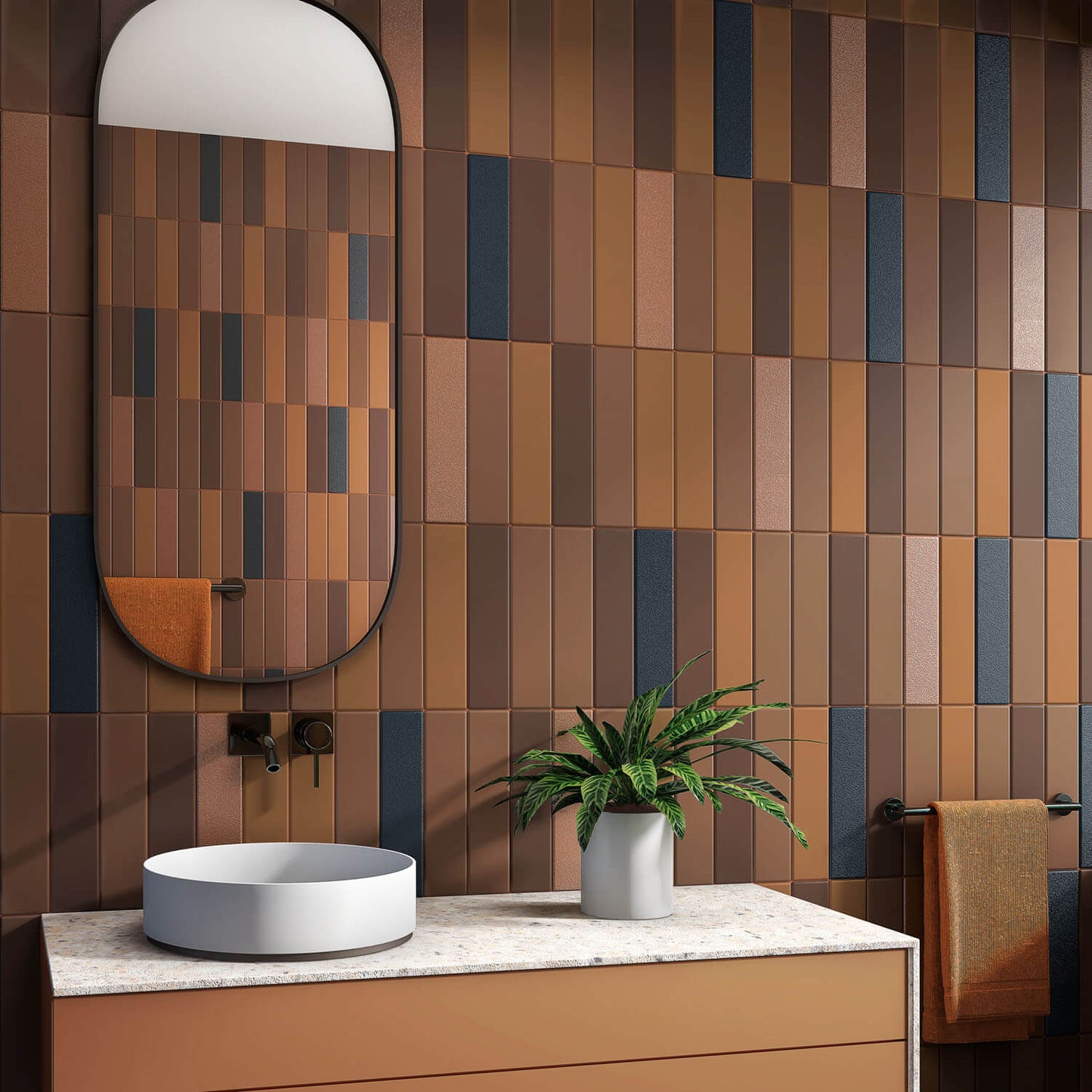 Terra Sand Matt Porcelain Tile 6 x 25cm