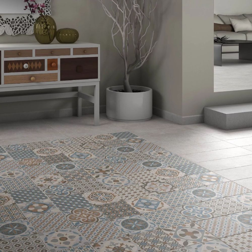 Job Ceniza Concrete Effect Ceramic Tile 19 x 57cm-Delforno