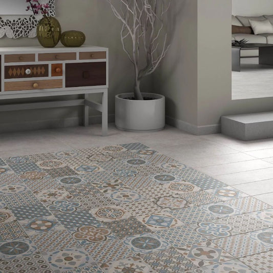 Job Ceniza Concrete Effect Ceramic Tile 19 x 57cm-Delforno