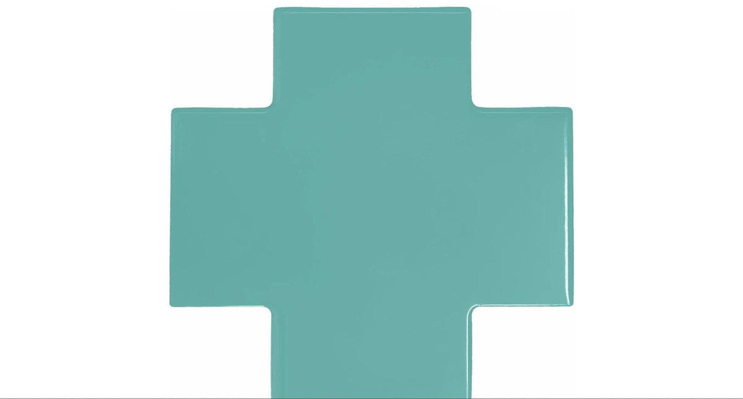 Shapes Collection Puzzle Emerald Ceramic Tile 15 x 15cm-Delforno-Delforno