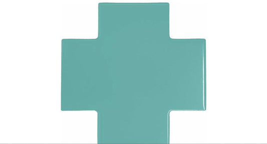 Shapes Collection Puzzle Emerald Ceramic Tile 15 x 15cm-Delforno