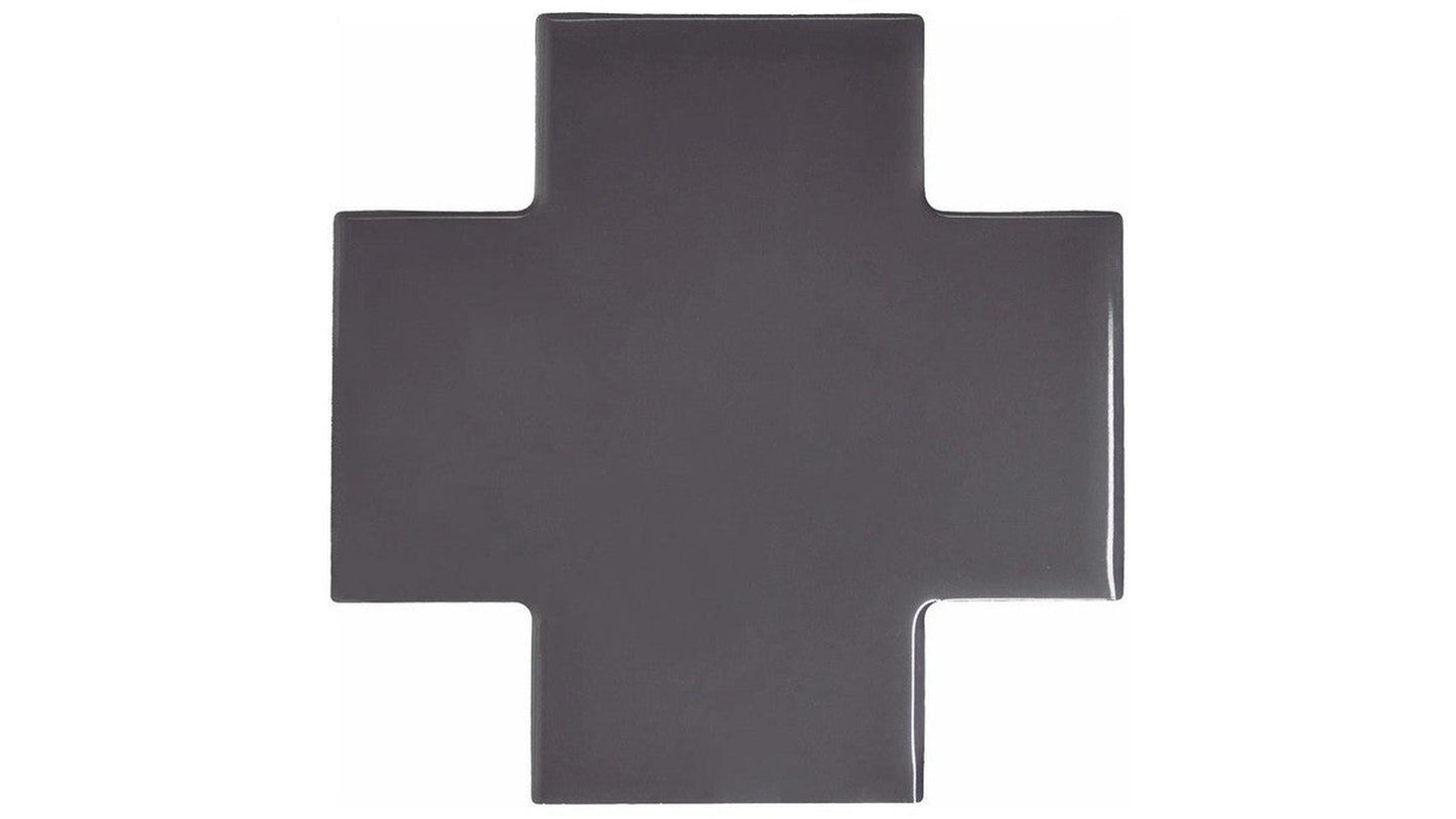Shapes Collection Puzzle Graphite Ceramic Tile 15 x 15cm-Delforno-Delforno