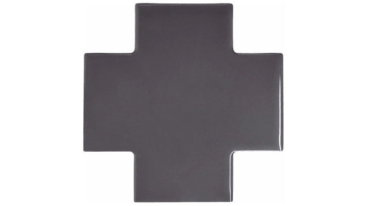 Shapes Collection Puzzle Graphite Ceramic Tile 15 x 15cm-Delforno