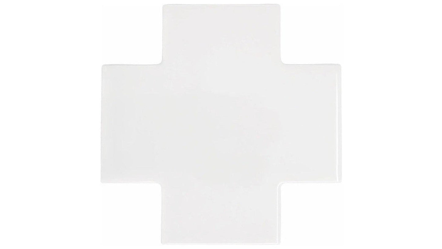 Shapes Collection Puzzle White Ceramic Tile 15 x 15cm-Delforno-Delforno