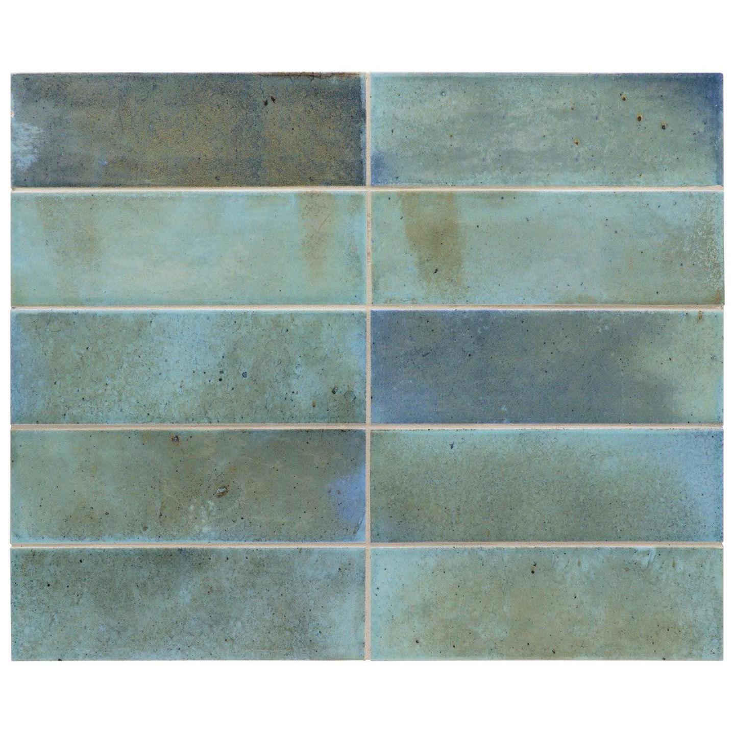 Small Format Hanoi Sky Blue Ceramic Tile 6.5 x 20cm-Delforno-Delforno