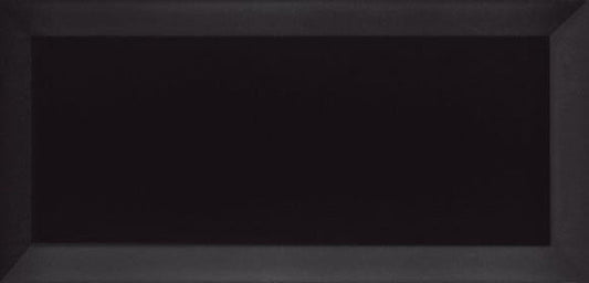 Subway Collection Victorian Black Brillo Ceramic Tile 10x20cm-Delforno