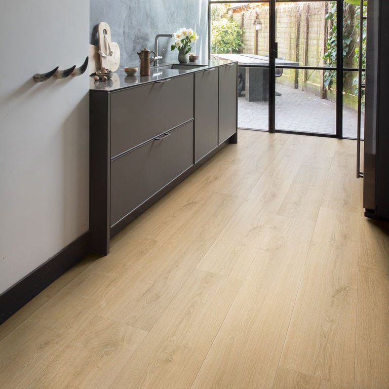 Brushed Oak Natural Laminate Wooden Flooring 21.2 x 138cm-Delforno