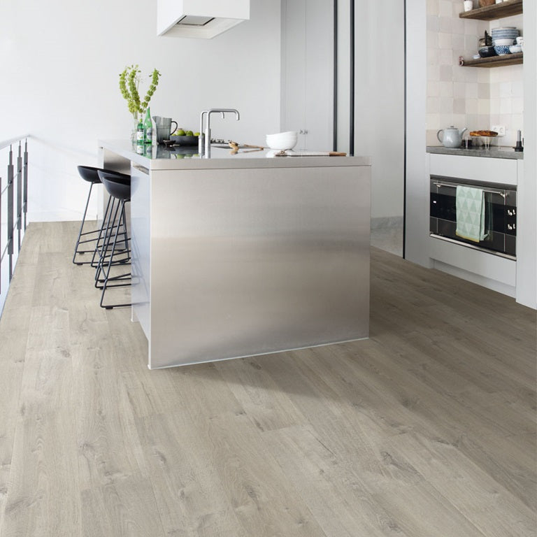 Soft Oak Grey Laminate Wooden Flooring 137.87 x 19cm-Delforno