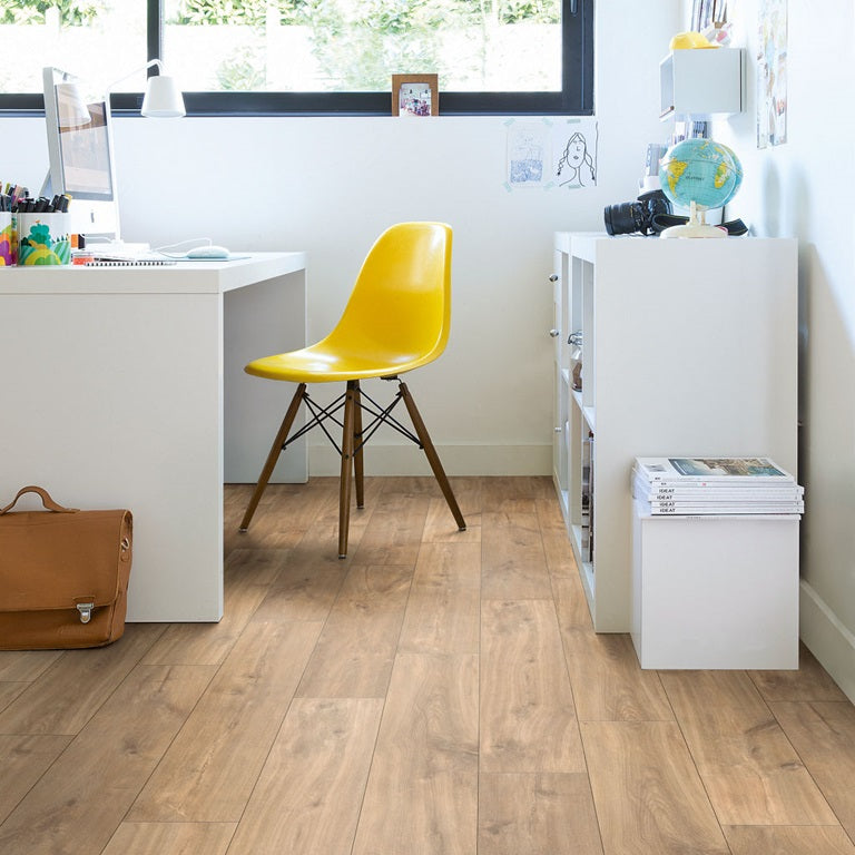 Midnight Oak Nature Laminate Wooden Flooring 19 x 120cm-Delforno