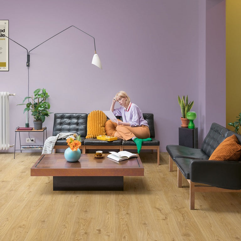 Cottage Oak Natural Vinyl Flooring 18.90 x 125.10cm-Delforno