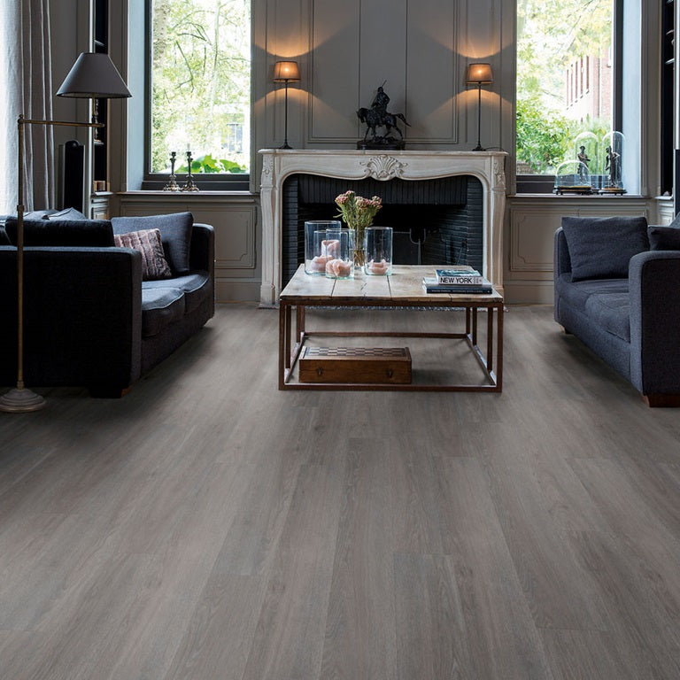 Silk Oak Dark Grey Vinyl Flooring 18.90 x 125.10cm-Delforno