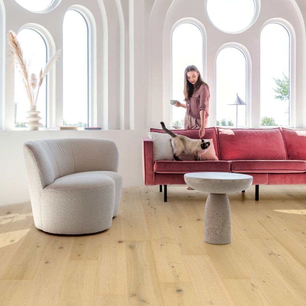 Pearl White Oak Extra Matt Engineered Hardwood Flooring 22 x 220cm-Delforno