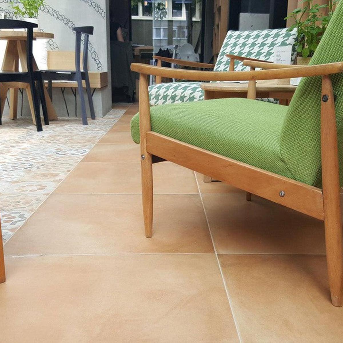 Terracotta Leverton Porcelain Tile 80 x 80cm-Delforno