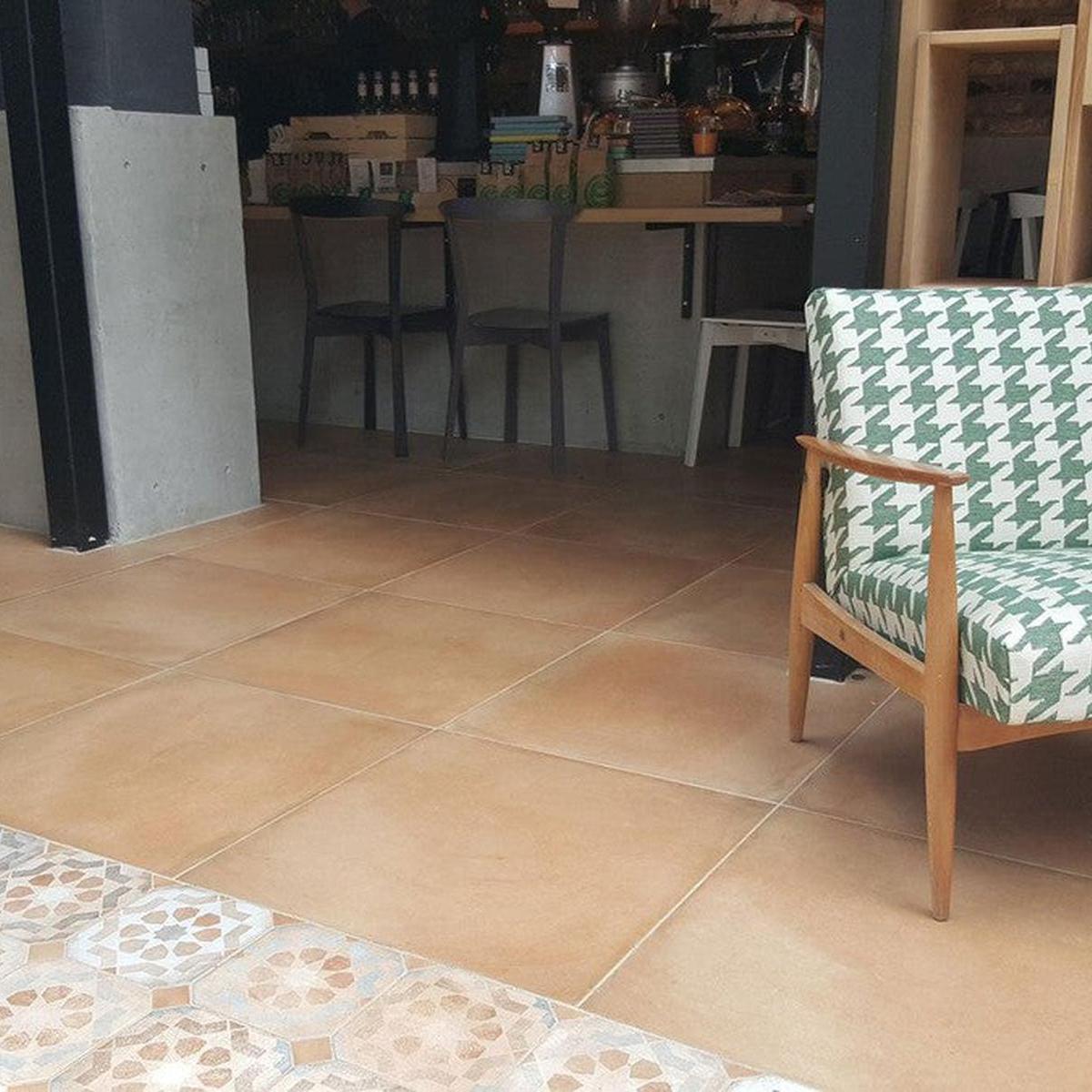 Terracotta Leverton Porcelain Tile 80 x 80cm-Delforno