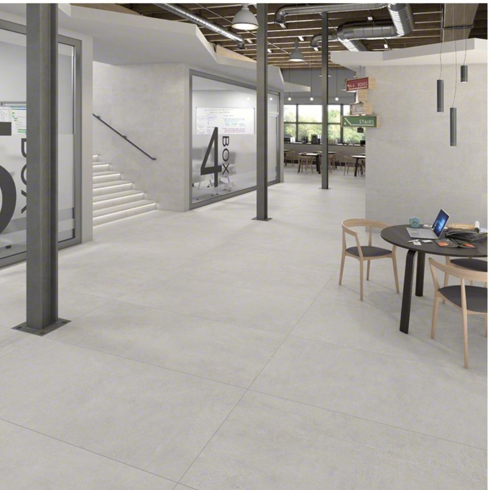 XTRA Nassau-R Gris Concrete Effect Porcelain Tile 60 x 60 x 2cm-Delforno