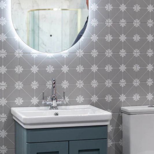 Tuban Gris Porcelain Tile 20 x 20cm-Delforno