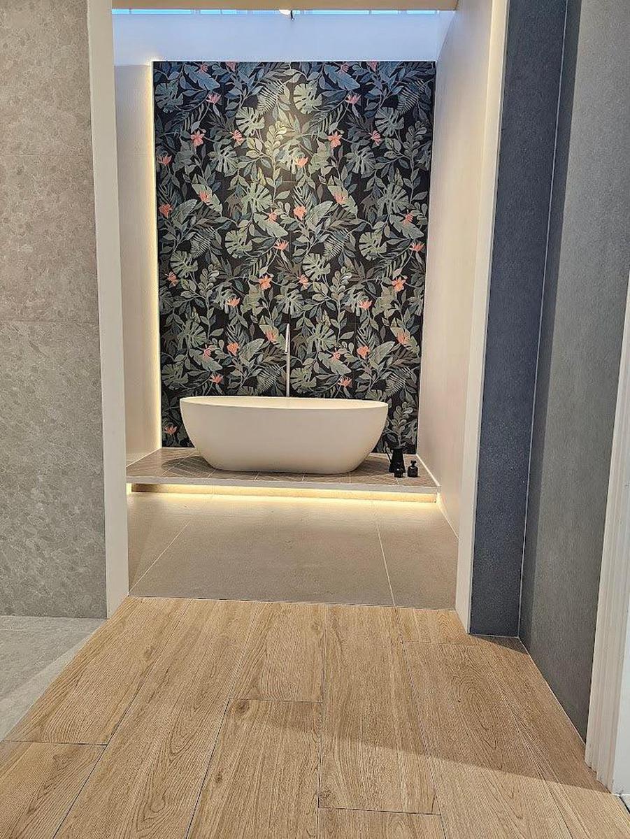 Wonderwall Botanicals Tiffany Pattern Porcelain Tiles 120 x 60cm-Delforno-Delforno
