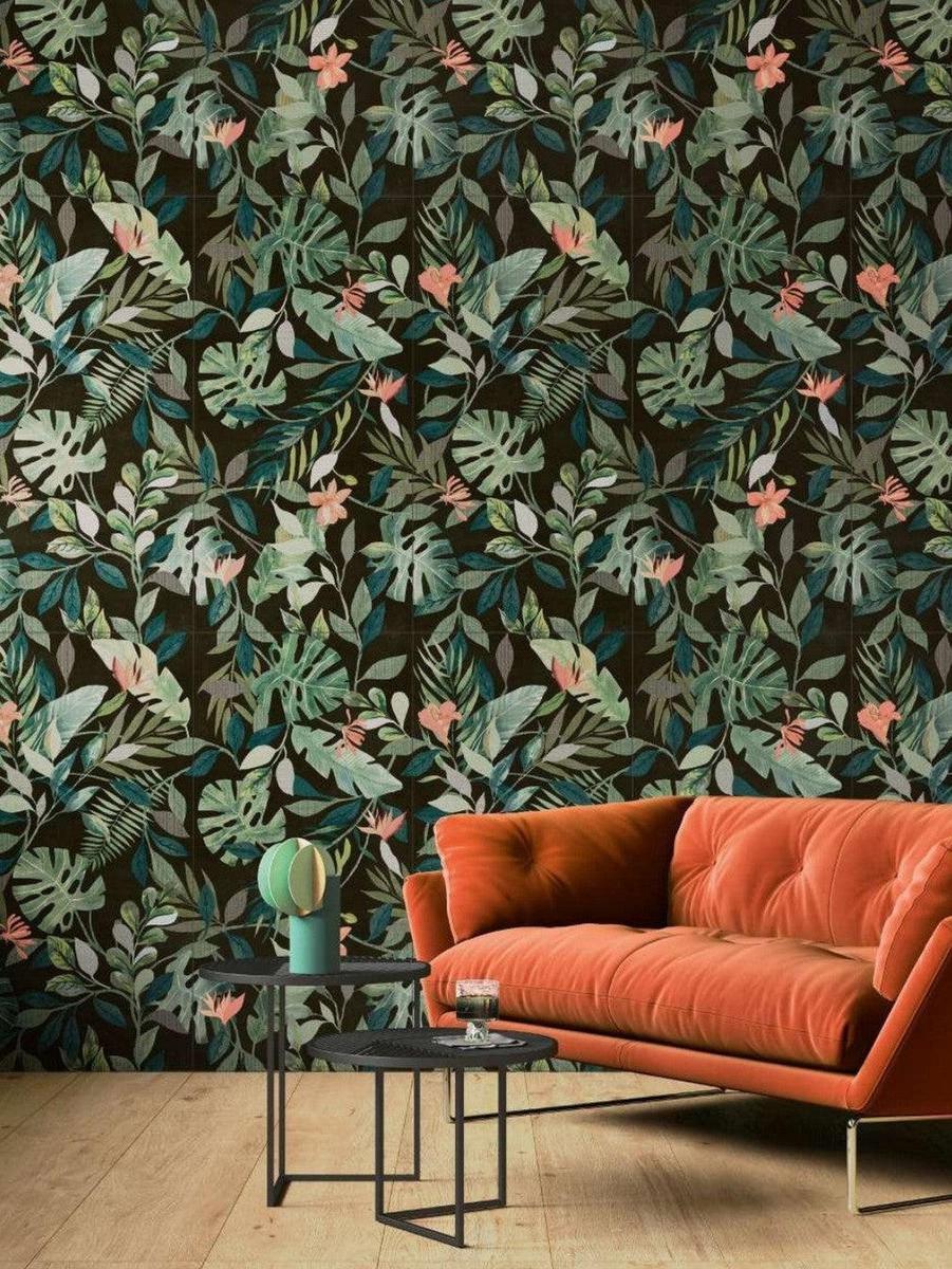 Wonderwall Botanicals Tiffany Pattern Porcelain Tiles 120 x 60cm-Delforno-Delforno