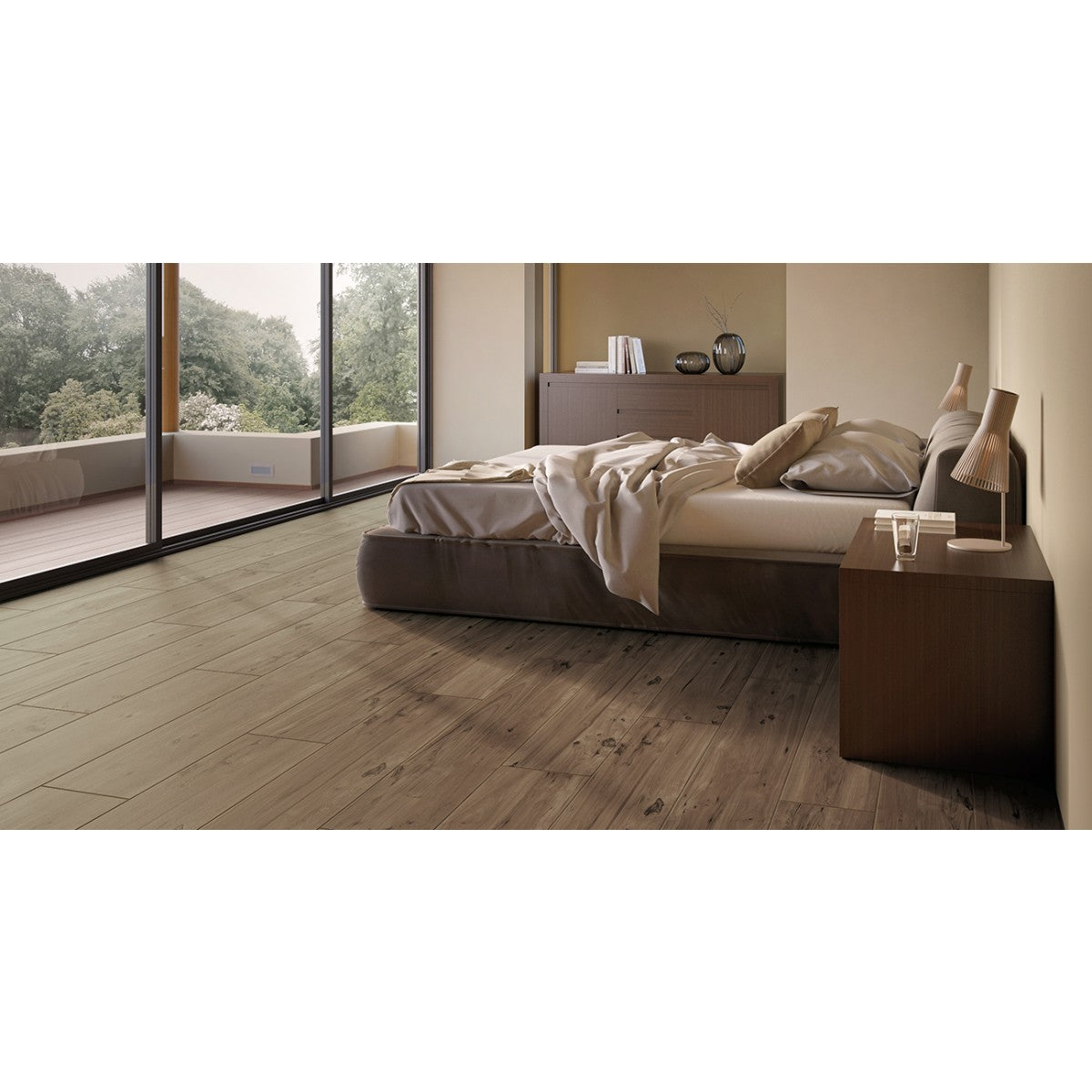Woodlands 65 Wood Effect Porcelain Tile 23 x 120cm-Delforno