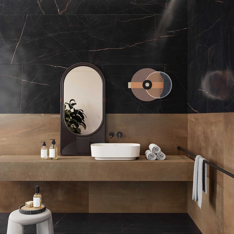 Sensi 900 Precious Black Porcelain Tile 120 x 120cm-Delforno