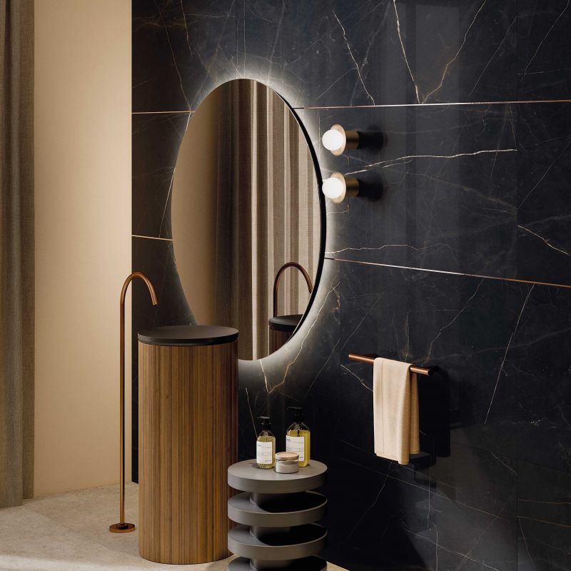 Sensi 900 Precious Black Porcelain Tile 120 x 120cm-Delforno