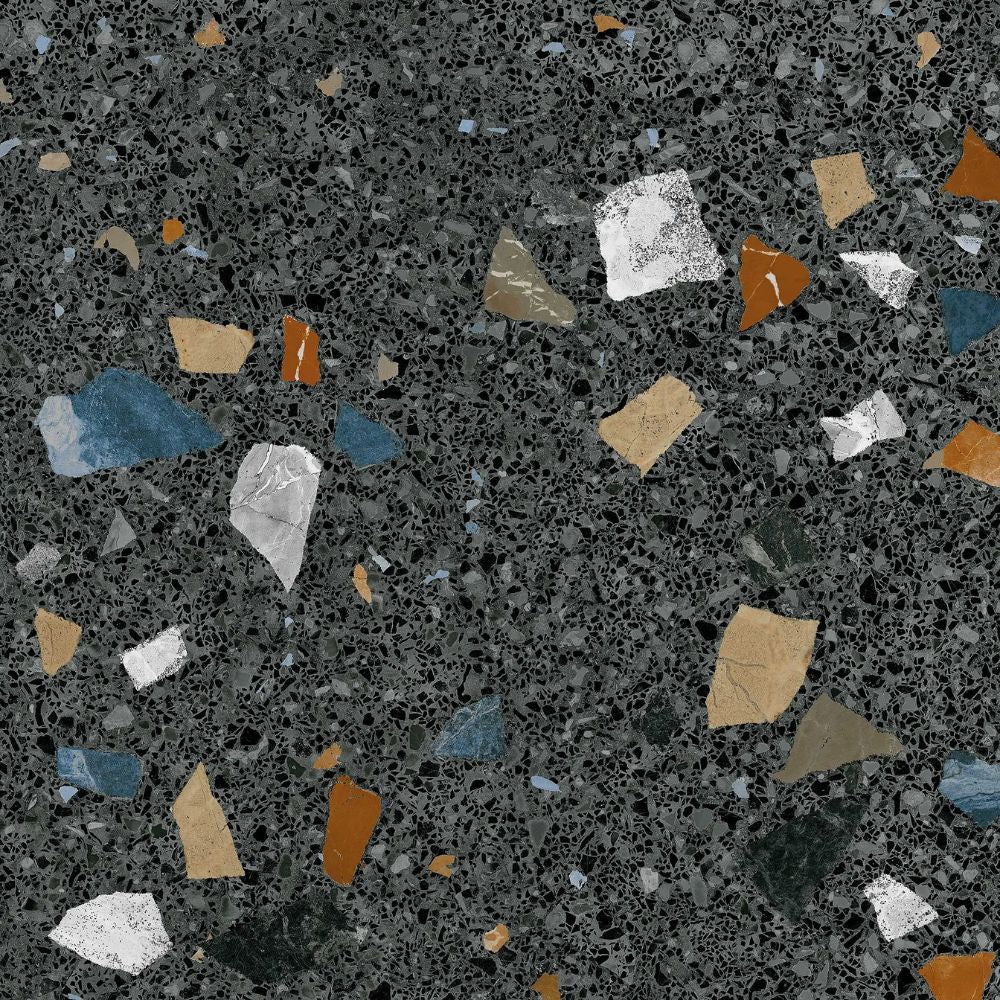 Stracciatella-R Grafito Porcelain Tile 80 x 80cm-Delforno