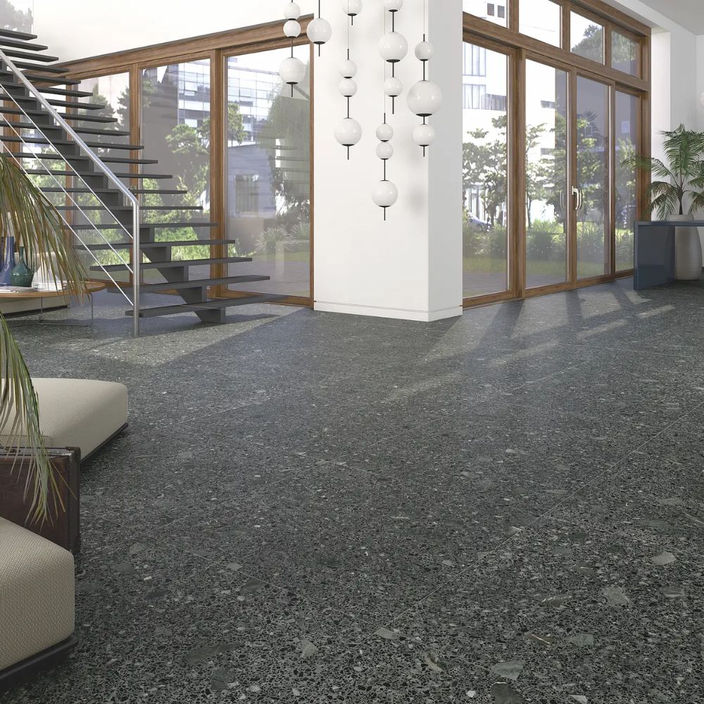 Miscela-R Grafito Polished Porcelain Tile 80 x 80cm-Delforno