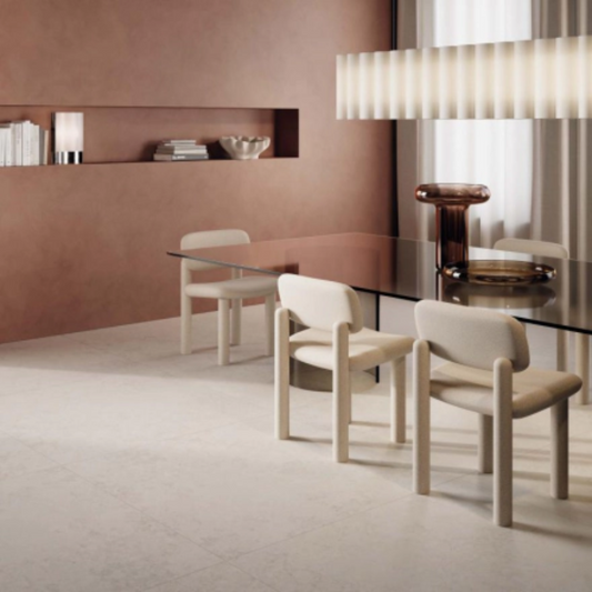 Jura White Porcelain Tile 120 x 120cm-Delforno