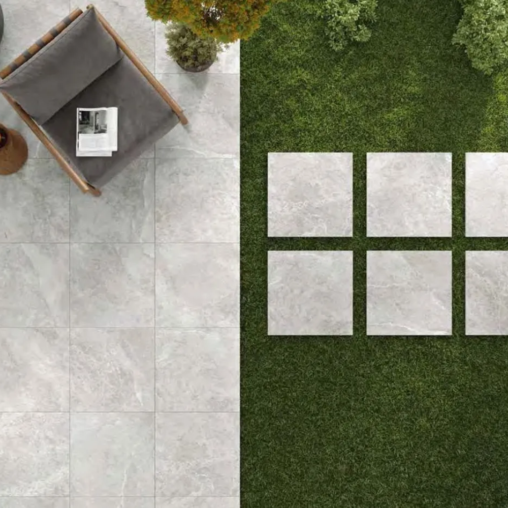 Tenby Beige Matt Porcelain Tile 60 x 60cm-Delforno