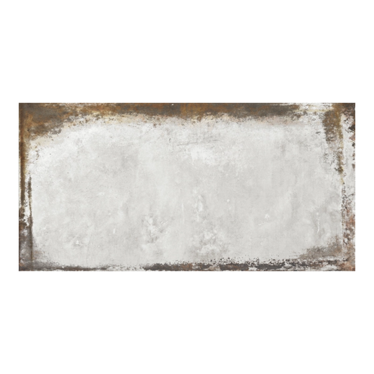 Steel White Natural Porcelain Tile 49.75 x 99.55cm-Delforno